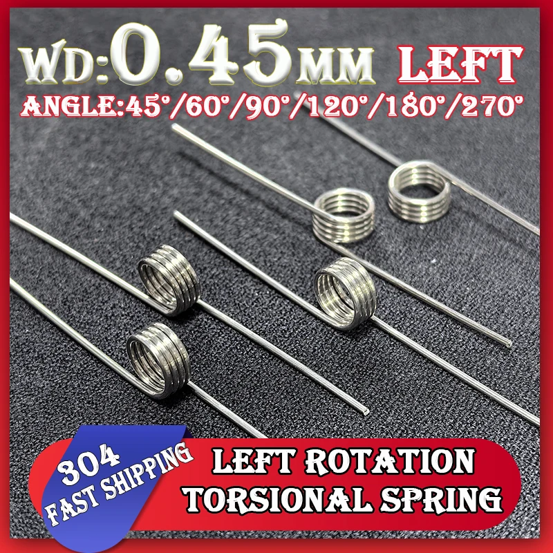 

10 шт. пружин сжатия из нержавеющей стали 304, диаметр проволоки 0,45 мм, правое витание, количество витков 1/2/3/4/5