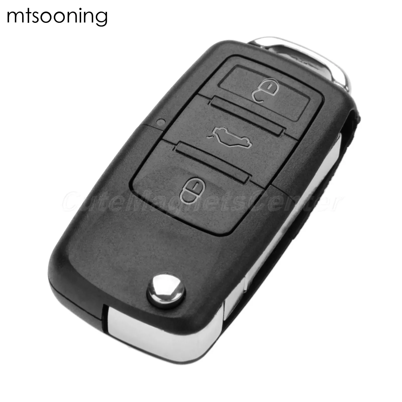 mtsooning Remote Key 3 Buttons 434 MHz ID48 Chip HU66 Blade For Caddy Eos Golf Plus Jetta Sirocco Tiguan Touran