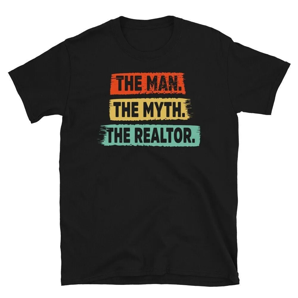 Realtor T Shirt Real Estate Funny Agent Retro Vintage Birthday For Men