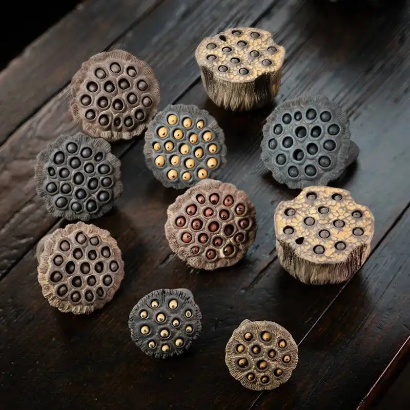 

Yixing Zisha Tea Pet Lotus Pod Ornament Old Lotus Seed Sculpture Craft Tea Set Tea Ceremony Ceramic Accessories Miscellaneous