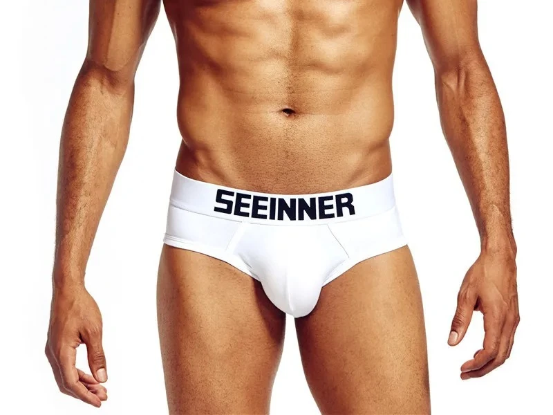 

Мужские хлопковые трусы-брифы с U-образным выпуклым карманом, сексуальные, с низкой посадкой, однотонные, удобные, интимное белье