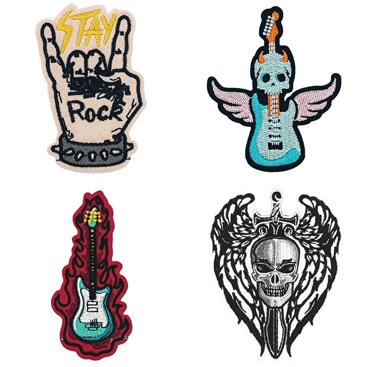 Трансграничная-хит-продаж-гладильная-клейкая-основа-в-стиле-рок-панк-тканевая-наклейка-с-вышивкой-черепа-без-швов-моющаяся-водная-нашивка