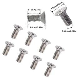 1 Set Stainless Steel Brake Disc Rotor Screws 93600-06014-0H Compatible With Honda Acura Retaining Screws for Front and Rear