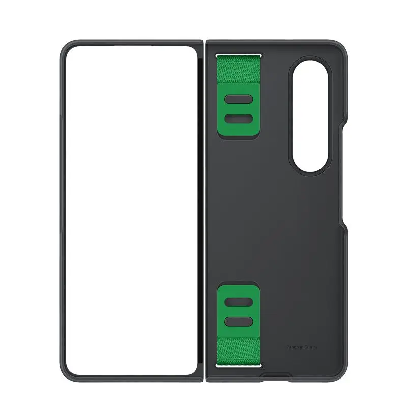 Silky Touch Liquid Silicone Grip Case Strap For Samsung Galaxy Z Fold 4 Fold4 Wristband Rubber Band Anti-Fingerprint Armor Cover