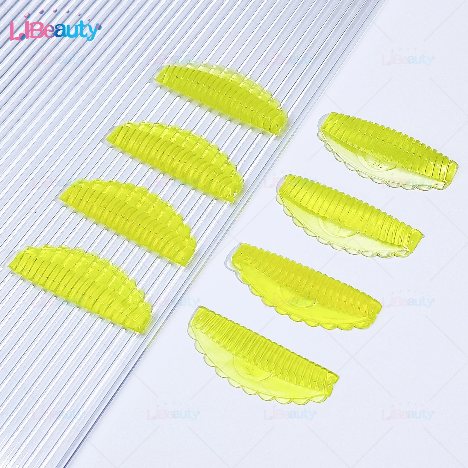 

Libeauty C Curl 4 Pairs Reusable Silicone Eyelash Perm Rod Sticky Lash Lift Shield Lifting 3D Curler Accessories Makeup Tool