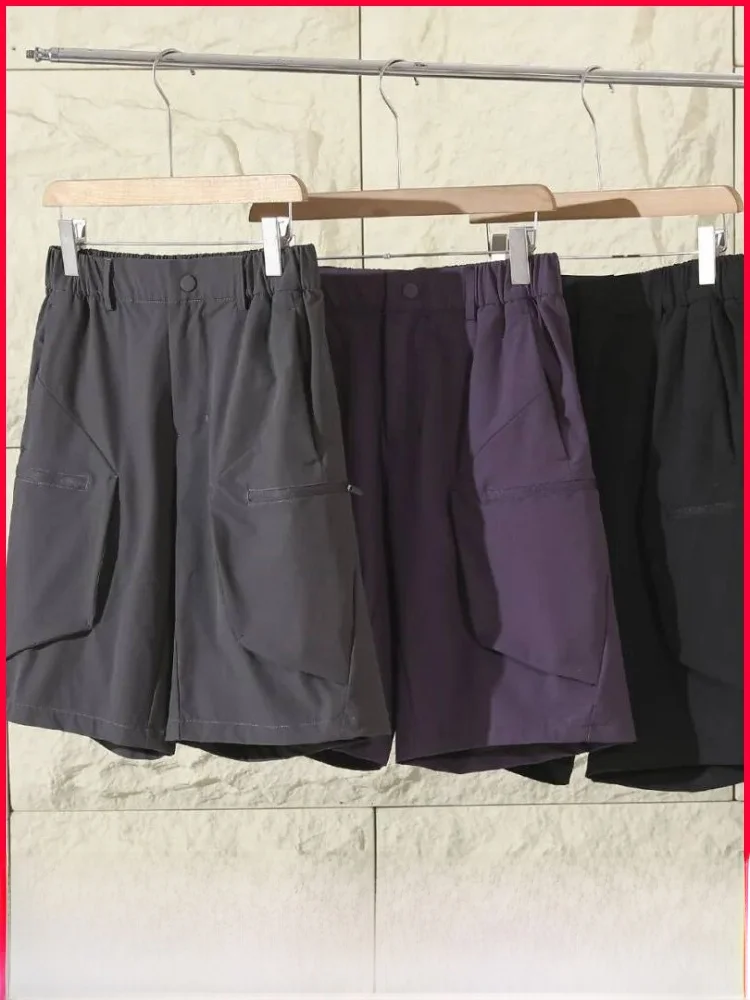 

Функциональные мужские шорты для активного отдыха, быстросохнущие, дышащие, с пятью карманами, рабочая одежда, летние шорты, повседневные, свободного кроя, с эластичным поясом