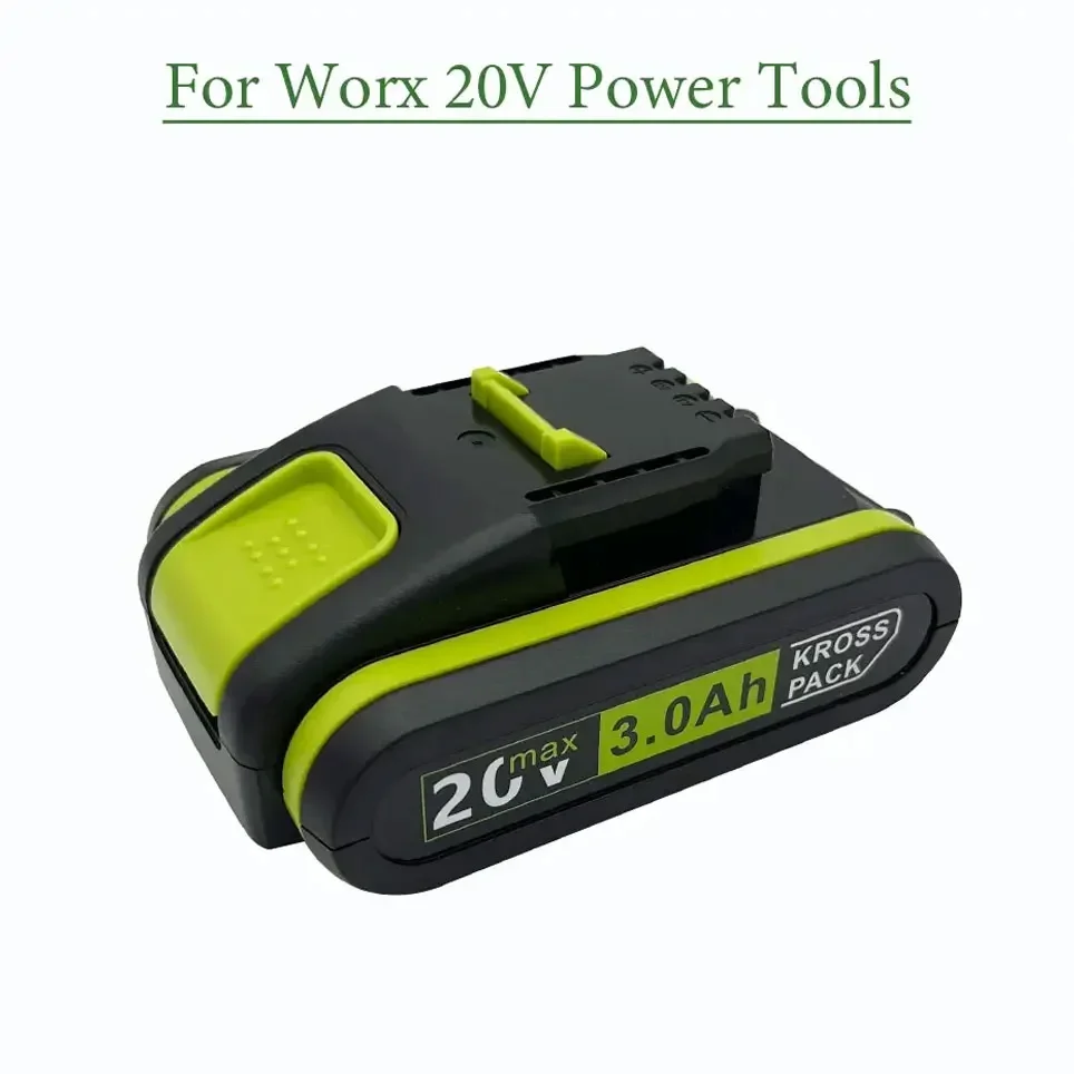 For Worx New Power Tools Rechargeable Replacement Battery 20V 3.0Ah Lithium for Worx WA3551 WA3553 WX390 WX176 WX178 WX386 WX678