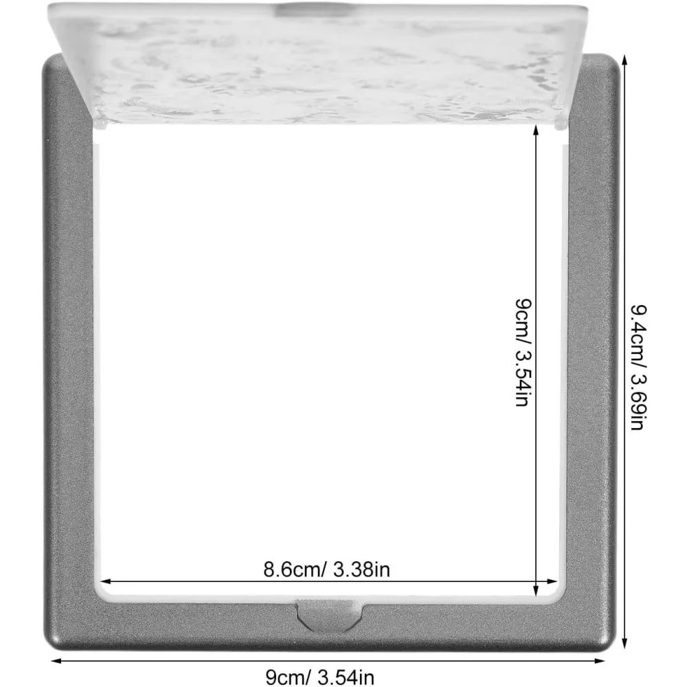 1PC Waterproof Flip Cover Outlet Protector for 86 Socket Boxes and 86 Type Switches, Plastic Rectangular Design