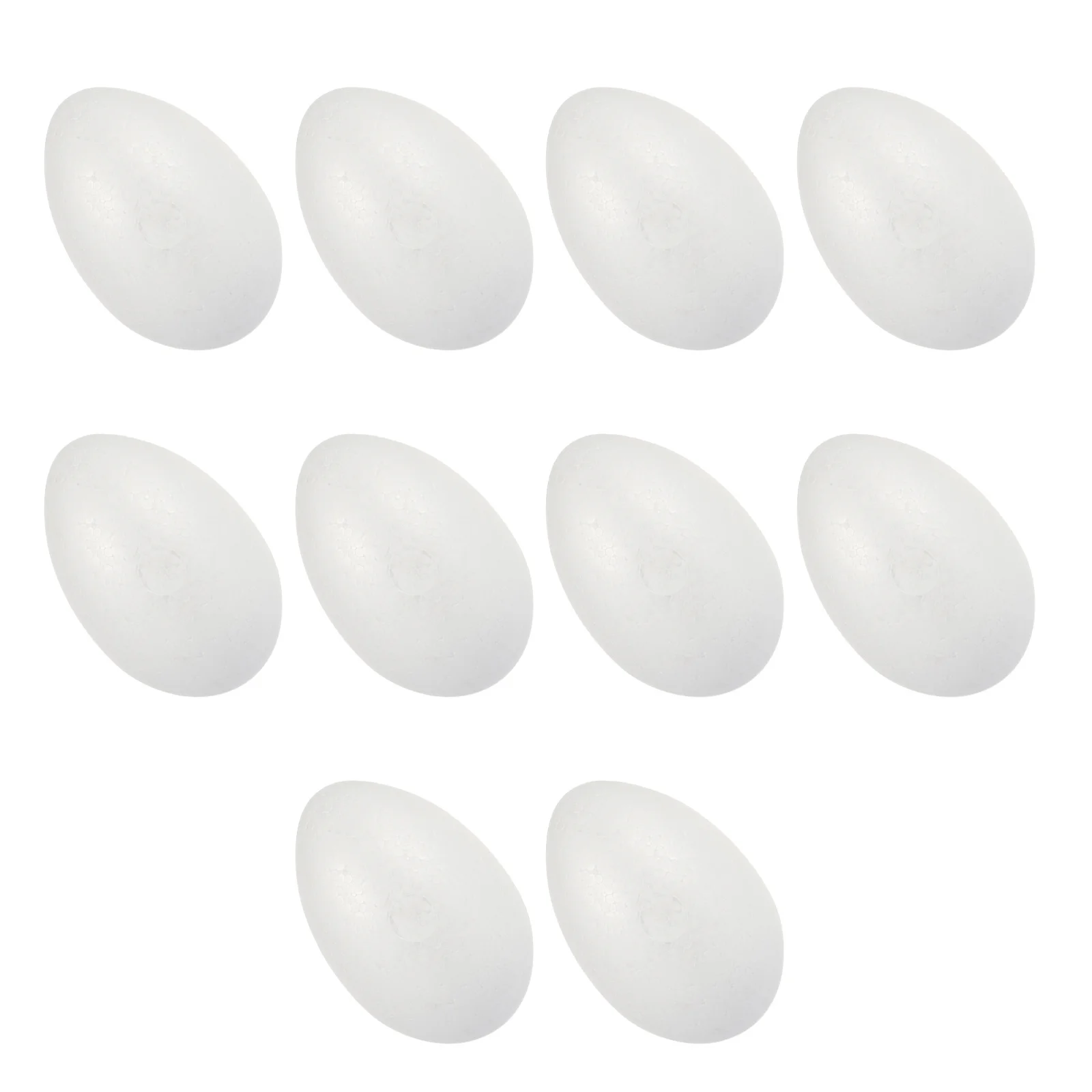 10 Stück unlackierte Schaumstoff-Eier für Osterhandwerk, handgefertigte DIY-Modelle, kindersichere Oberfläche, ideal für Familien-Bonding-Kunstaktivitäten und