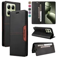 Leather Phone Case for Xiaomi Mi 14T 13T 12T 11T Pro Magnetic Flip Wallet for Mi Poco X6 X5 F6 M6 Pro 5G Card Wallet Cover