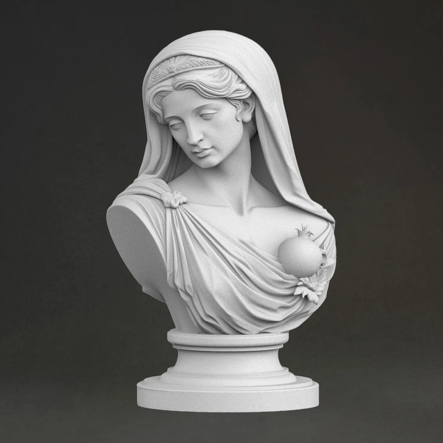 

Скульптура «Невеста Персефоны», 3D-печать из смолы, ручная роспись, статуэтка под гипс, декоративное украшение (работа за 10 дней)