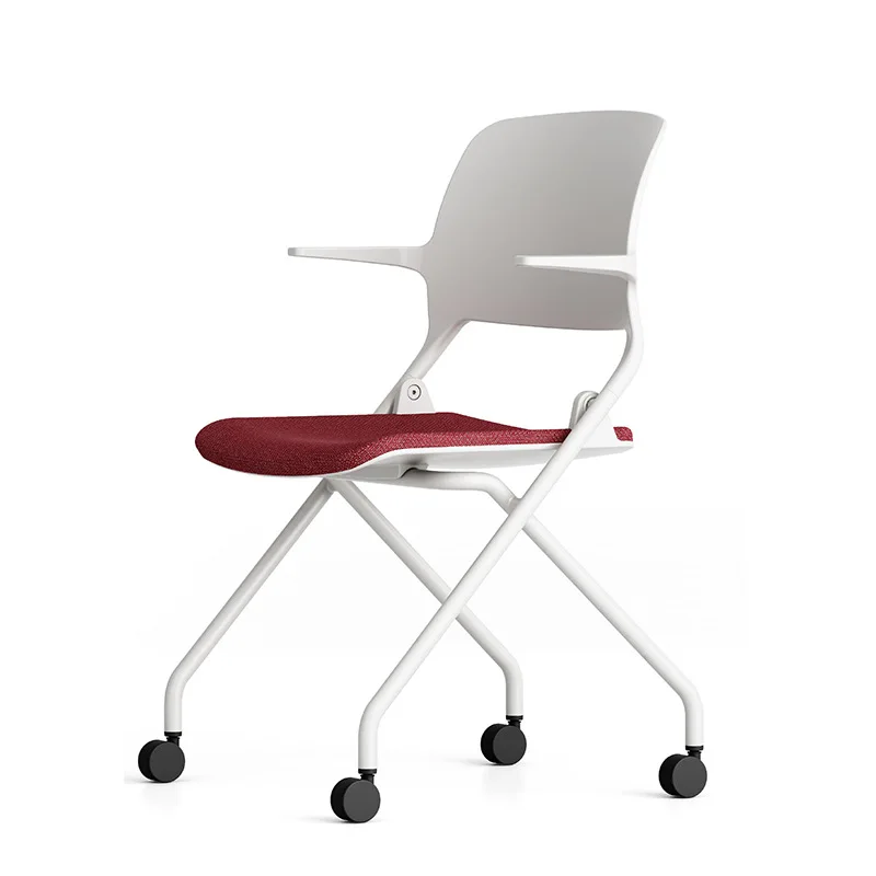 

Conference chair, modern minimalist training chair, folding office, plastic four feet