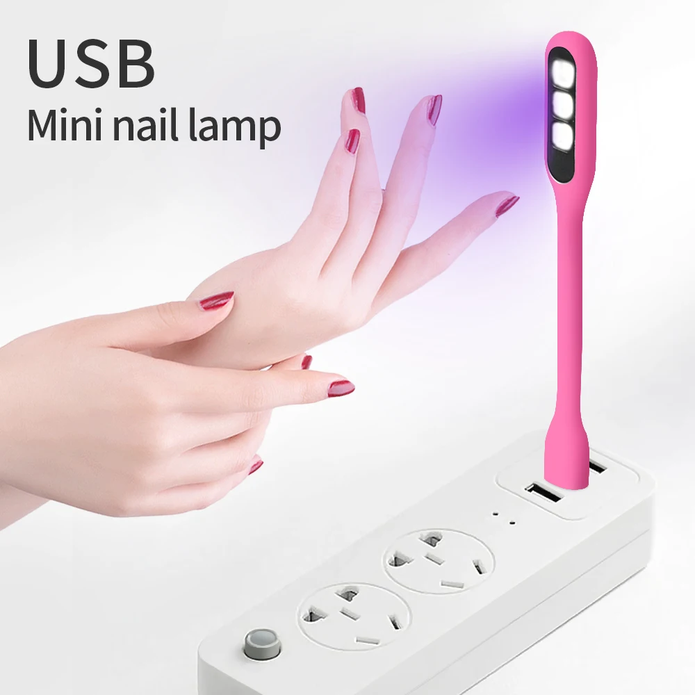 Halaiman mini portátil lâmpada led para unhas led lâmpada uv lâmpada de secagem de unhas luz uv para gel unhas polonês ferramentas tudo para manicure