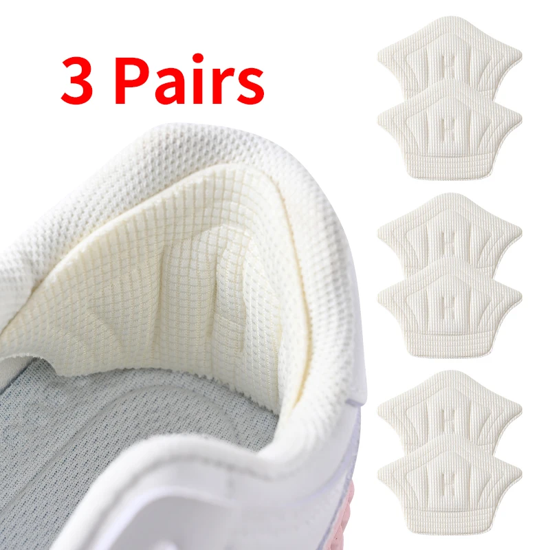 3pair/6 pçs palmilhas remendo calcanhar almofadas para sapatos de desporto voltar adesivo tamanho ajustável antiwear pés almofada inserção palmilha