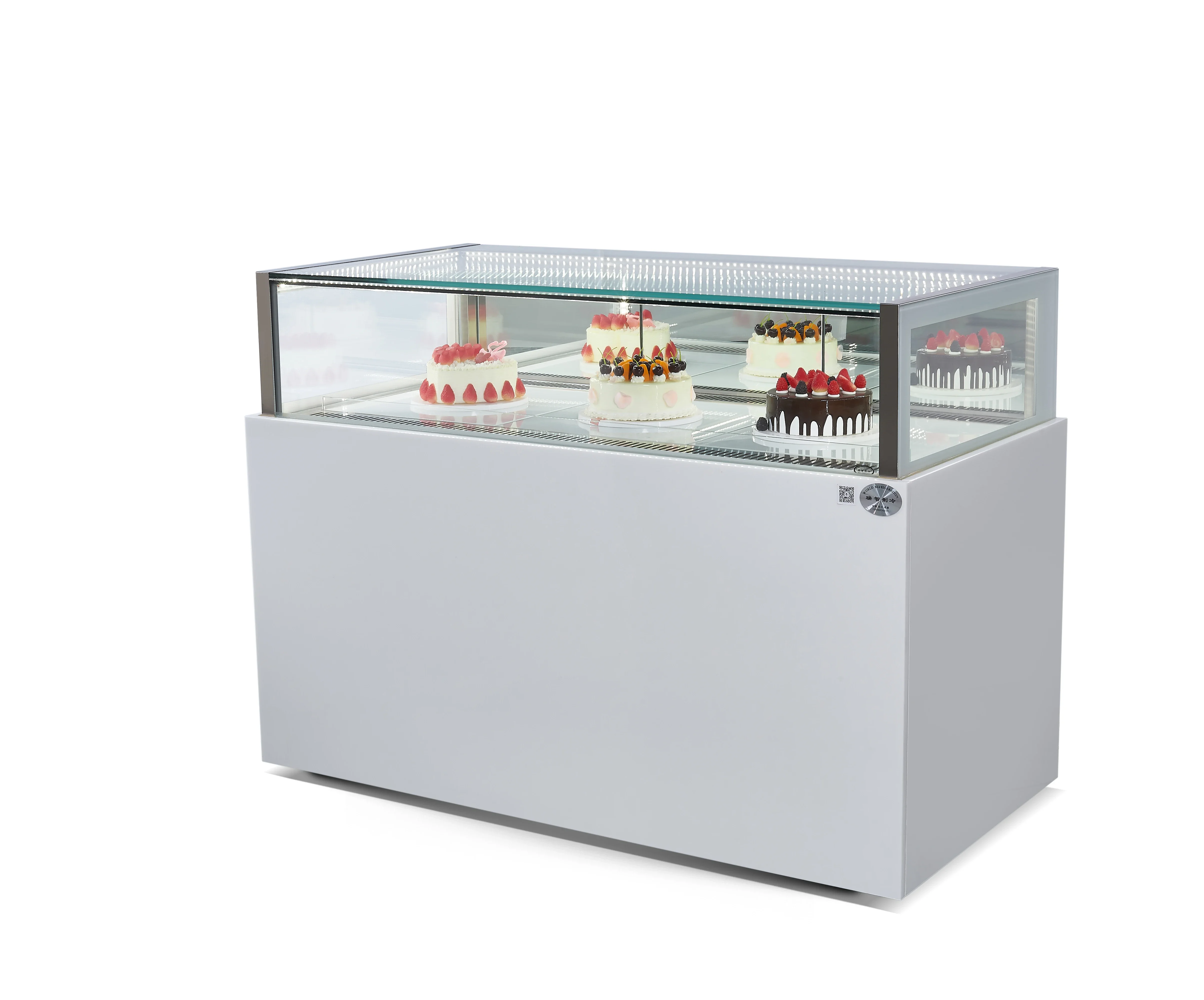 Commercial Cake Refrigerator Showcase Cake Display Fridge Bakery Display Refrigerated Cabinet LED