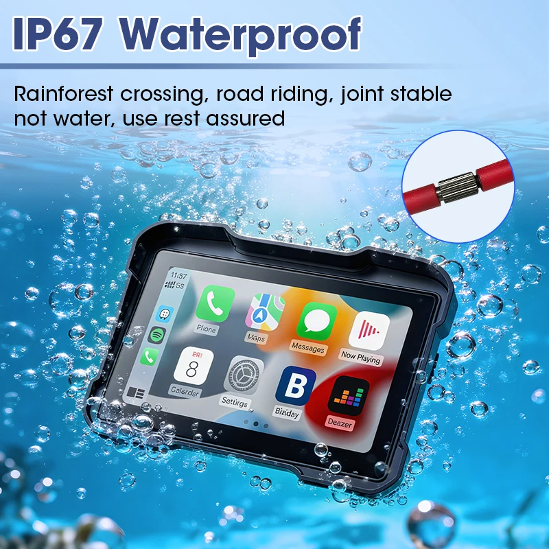 5 بوصة لسيارات BMW R1200GS R1250GS اللاسلكية CarPlay Moto أندرويد السيارات المحمولة الرقمية دراجة نارية لوحة القيادة لتحديد المواقع والملاحة الشاشة