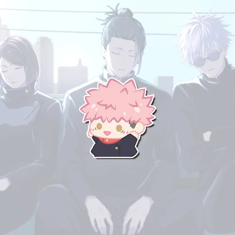 NEW Anime Jujutsu Kaisen Brooch Gojo Funny Cosplay Enamel Pins Laugh Costume Acrylic Props