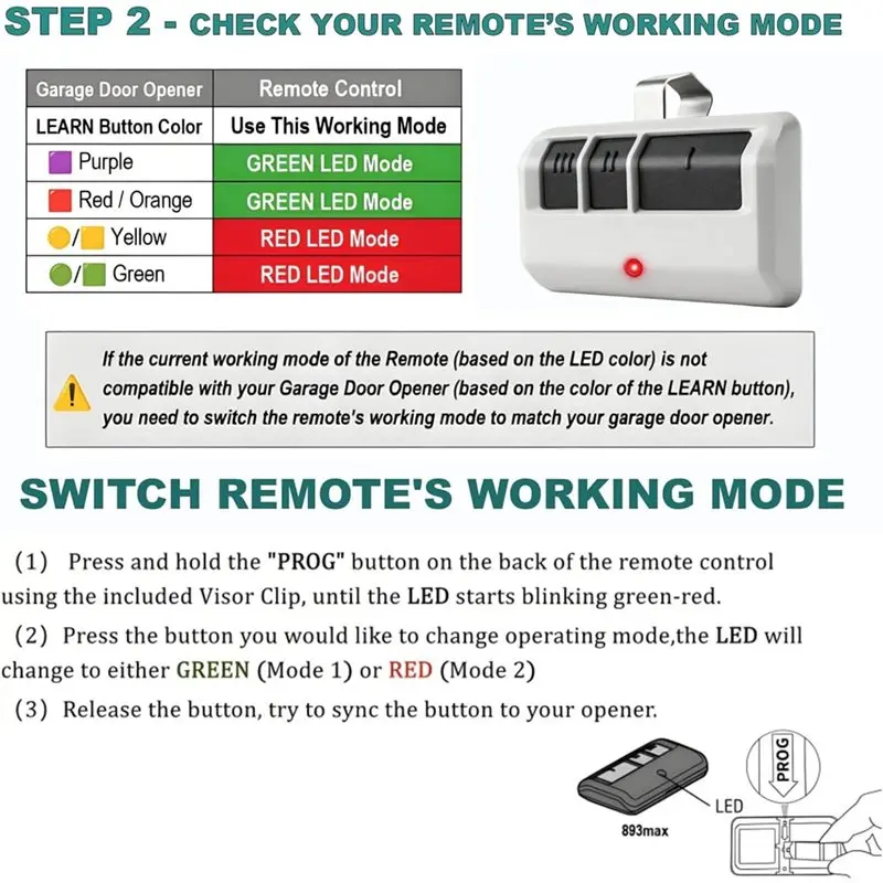 For Liftmaster 893Max Remote For Chamberlain Garage Door Remote Garage Door Opener Remote-Y41A