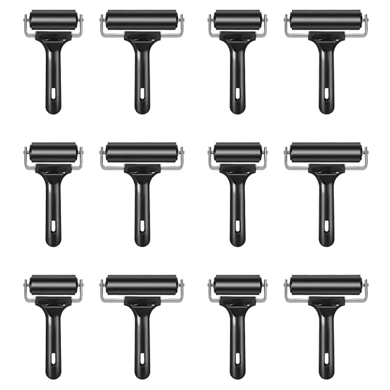 ABAE-12Pcs لصياغة 2.2 و 4 بوصة الأسطوانة الفينيل الأسطوانة أداة للطباعة الطباعة الفن صياغة كتل التحبير ختم #1