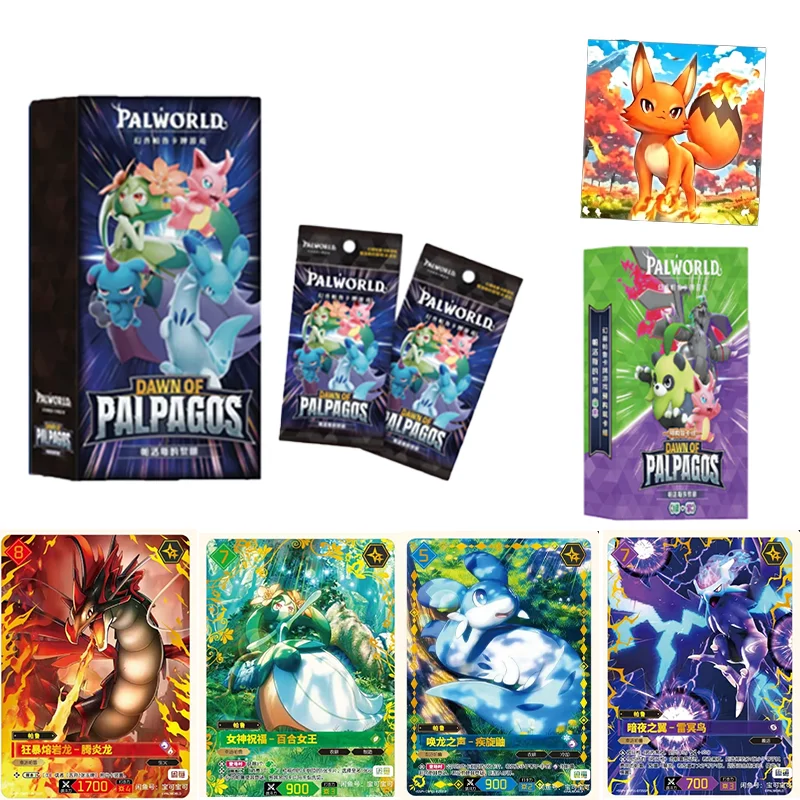 Genuine Palworld  Card TCG Game Supplement Pack 1 Dawn of Palos Chinese Version Game Peripheral Battle Collection Card