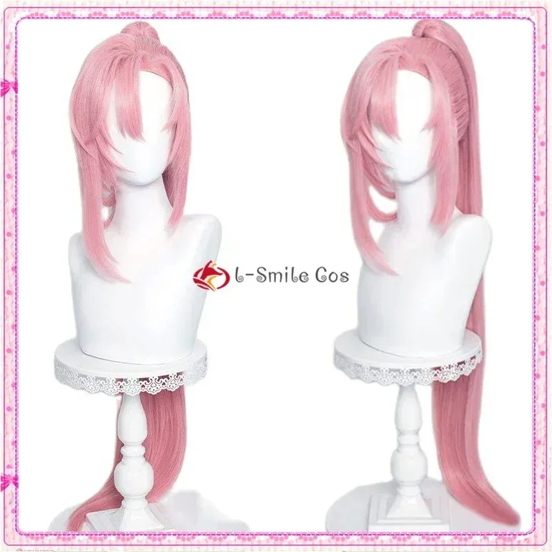25COSCherry Blossom Pink Long Ponytail Wig Cosplay Costume SK8 the Infinity Heat Resistant Synthetic Hair SK∞ Men Women Wig + Wi view 3