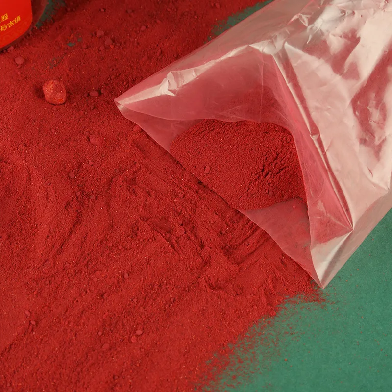 Purple Gold Sand Jarred Loose Ore Natural Collection Raw Stone Polished Cinnabar Powder