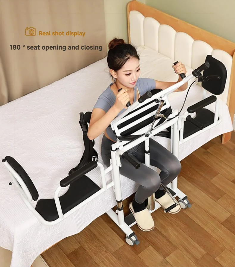 

Прикутый к постели Артефакт для ухода за пожилыми людьми Парализованное вспомогательное кресло-подъемник Гидравлическое перемещение Туалет Подъемник для транспортировки пациентов Трансферное кресло