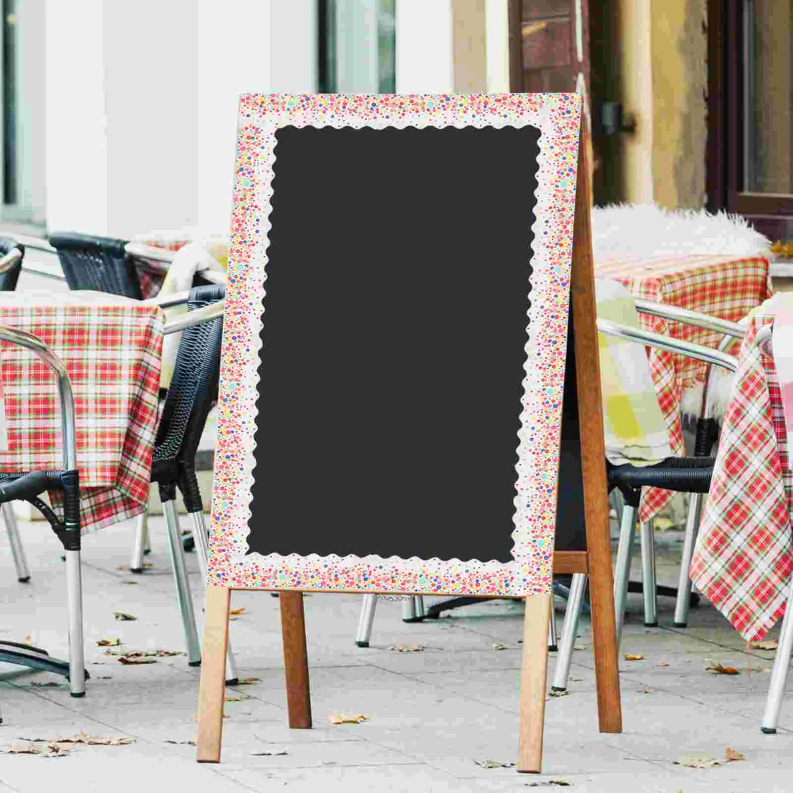 

Wavy Edge Sticker Bulletin Board Borders Stickers Decorative Paper Adhesive Chalkboard Trim Blackboard Pattern