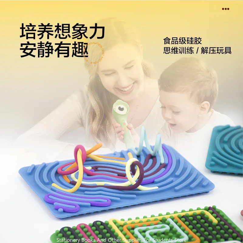 

Sensory Activity Board Silicone children's educational toys improve imaginative thinking training