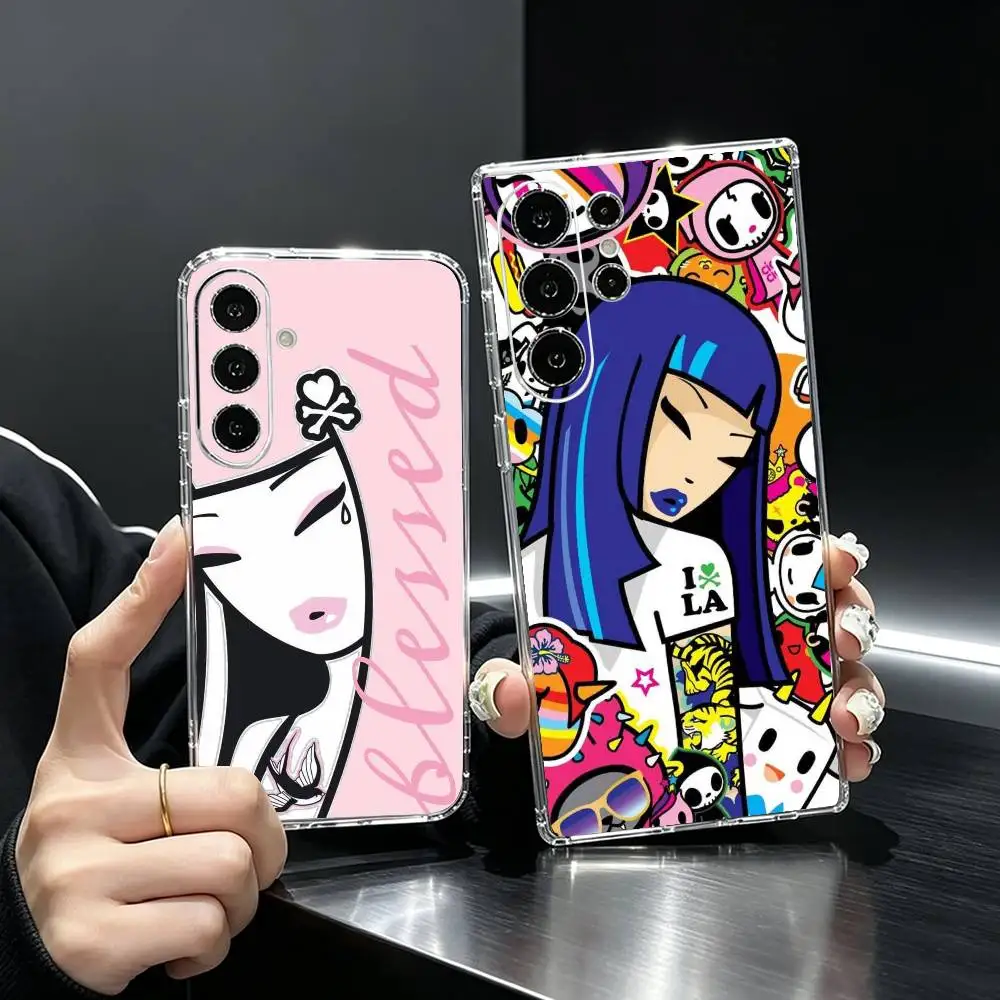 T-Tokidoki Cartoon  Phone Case For Samsung S25,S24,S21,S22,S23,S30,Ultra,S20,Plus,Fe Transparent Cover