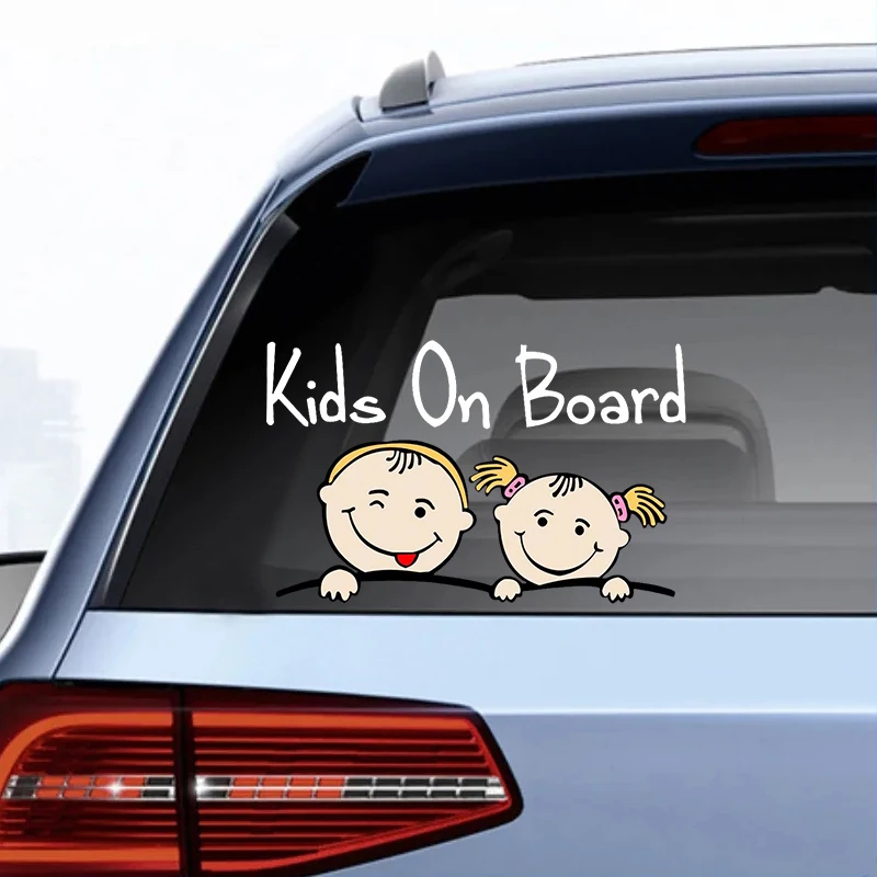 V1404# Car Sticker Kids Baby On Board Waterproof Vinyl Decal Car Accessories Decor Pegatinas Para Coches