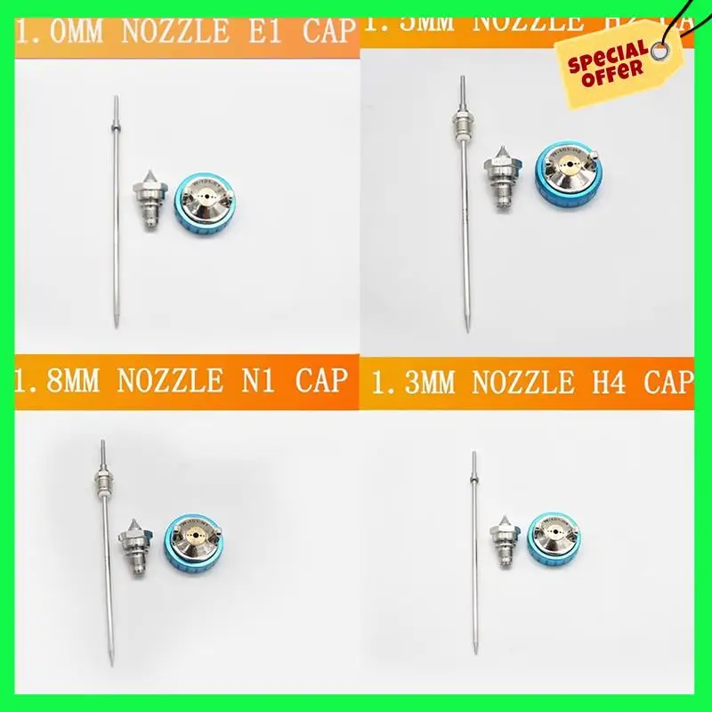 

LBER W-101 Spray-Gun Nozzle Kit Nozzle Needle And Nozzle Cap W101 HVLP Gravity-Feed Paint Nozzle Air Spray-Gun Parts