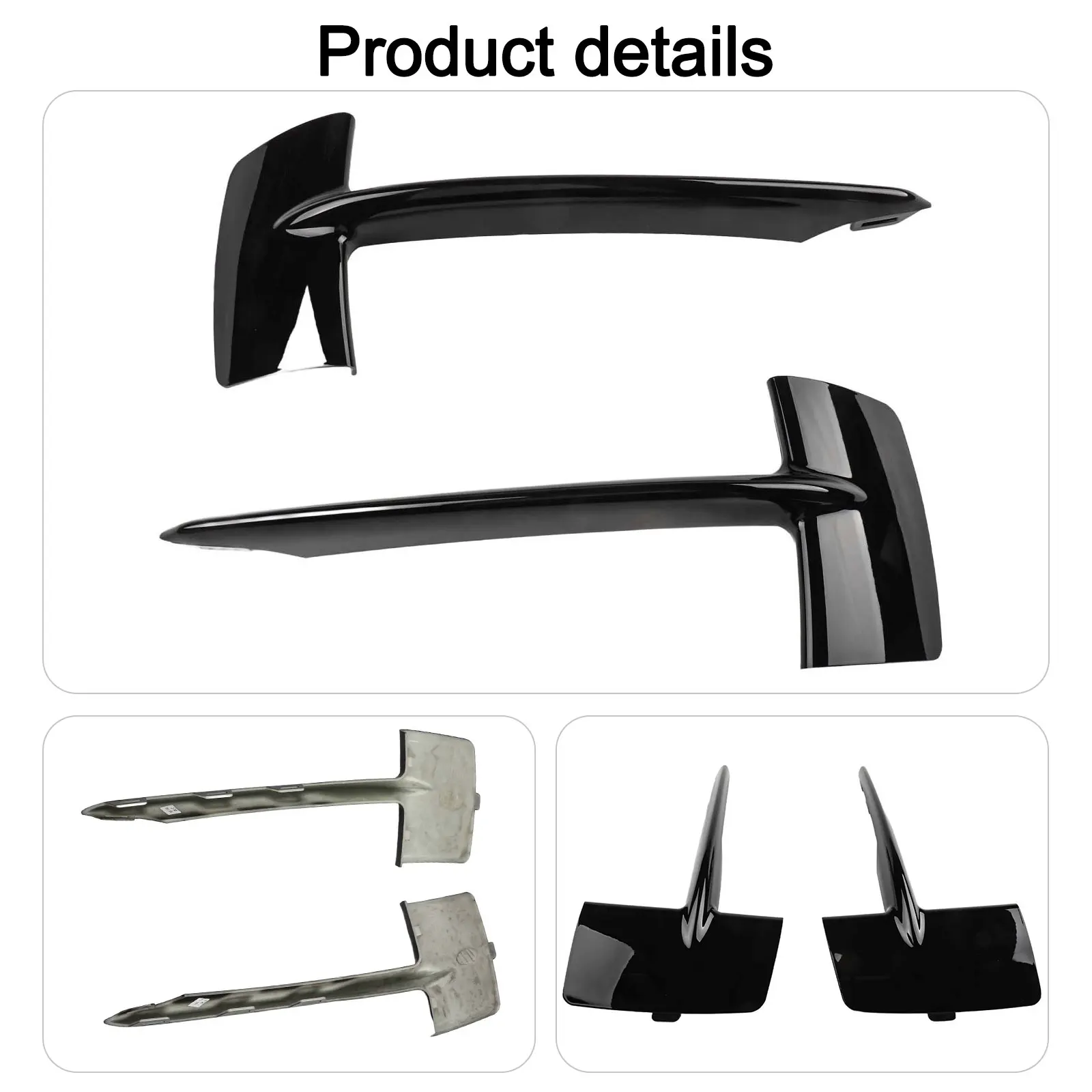 

Chrome Accent Grill Front Bumper Cover Easy Installation Grill Accessory Chrome Hassle-Free Installation Seamless Fit