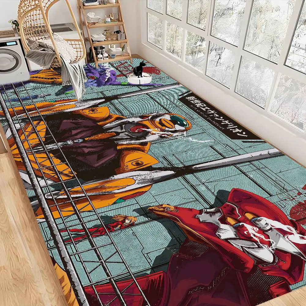 Alfombra de baño antideslizante con diseño de Anime Classic E-evangelion, alfombra absorbente de agua, alfombra larga para dormitorio, alfombra de bienvenida