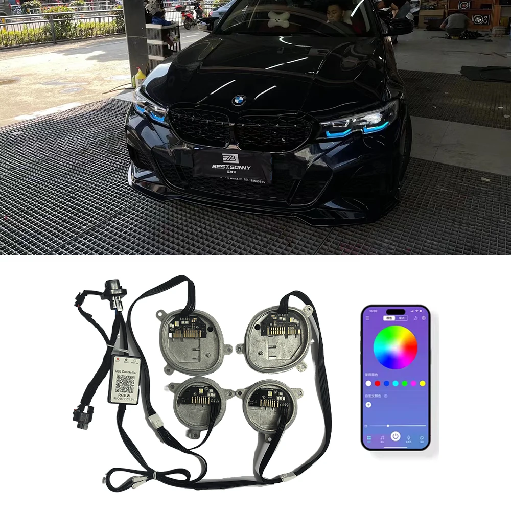 RGB Yellow Lemon DRL G20 Red Angel eyes For 2018 2019 2020 BMW 3 Series G20 G21 320i 330i M340I LED Headlight Blue Module