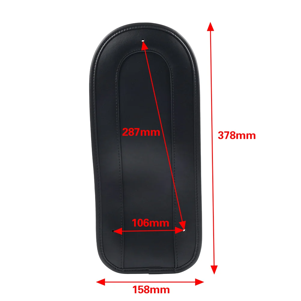 PU Leather Motorcycle Rear Mudguard Bib Solo Seat Cover For Harley Davidson Heritage Softail Springer FLSTC FLSTS