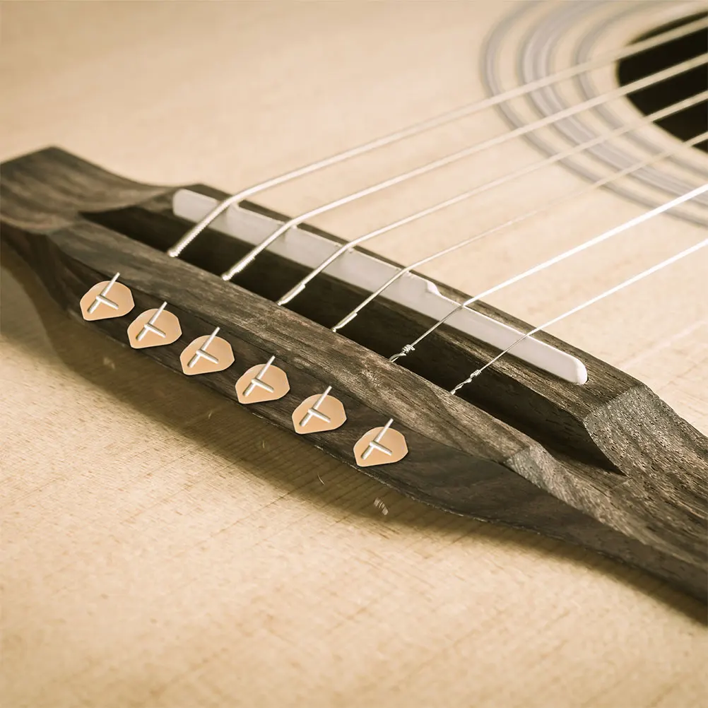 

12 pcs 3 Hole Guitar String Bridge Beads Durable Secure String Locks Easy Replacement For Classical Acoustic Guitar Ukulele