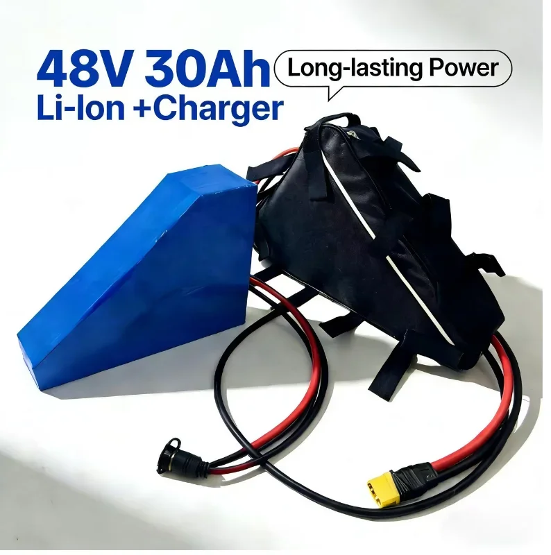 

48V 30Ah Li-ion Battery w/ Fast Charger Perfect for folding electric bikes, rental e-scooters, mobile work tools, and RV auxilia