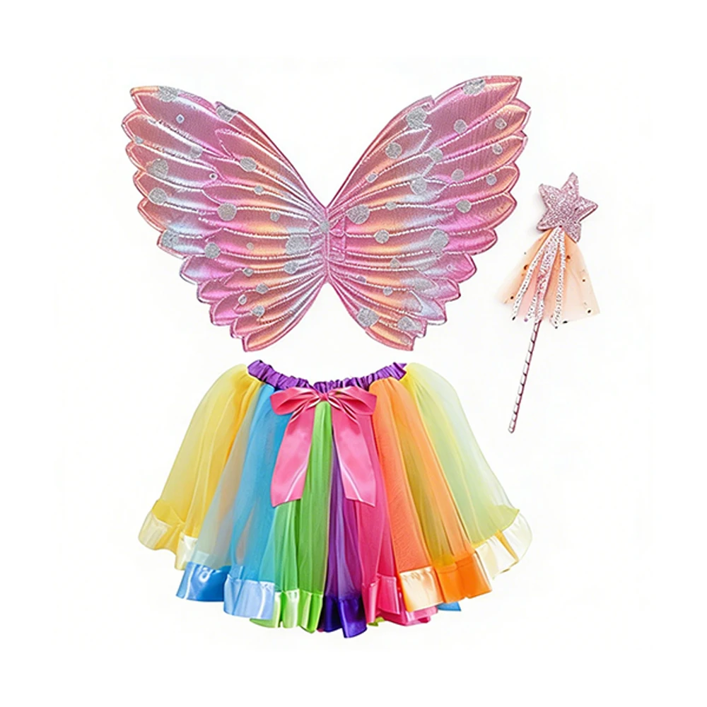Jupe tutu colorée en tulle pour filles, jupon de princesse, fête, danse, arc-en-ciel, vêtements pour enfants, été