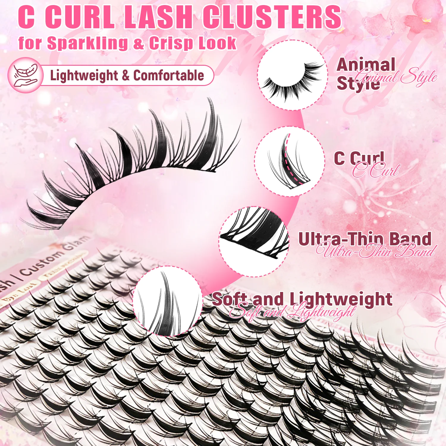 Zestaw kępek rzęs Fairy, natur – Eyelash Extension Wet Look recenzja i cena