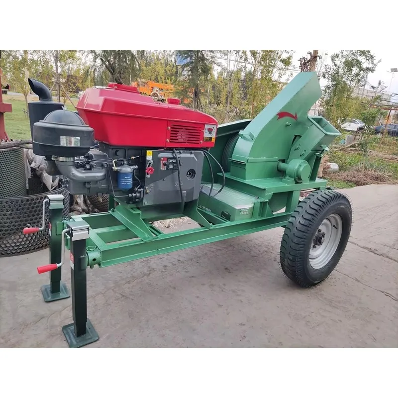 Wood Chipper Machine Professional Mobile Branch Shredder Crusher for Farm Garden Orchard Landscaping Projects