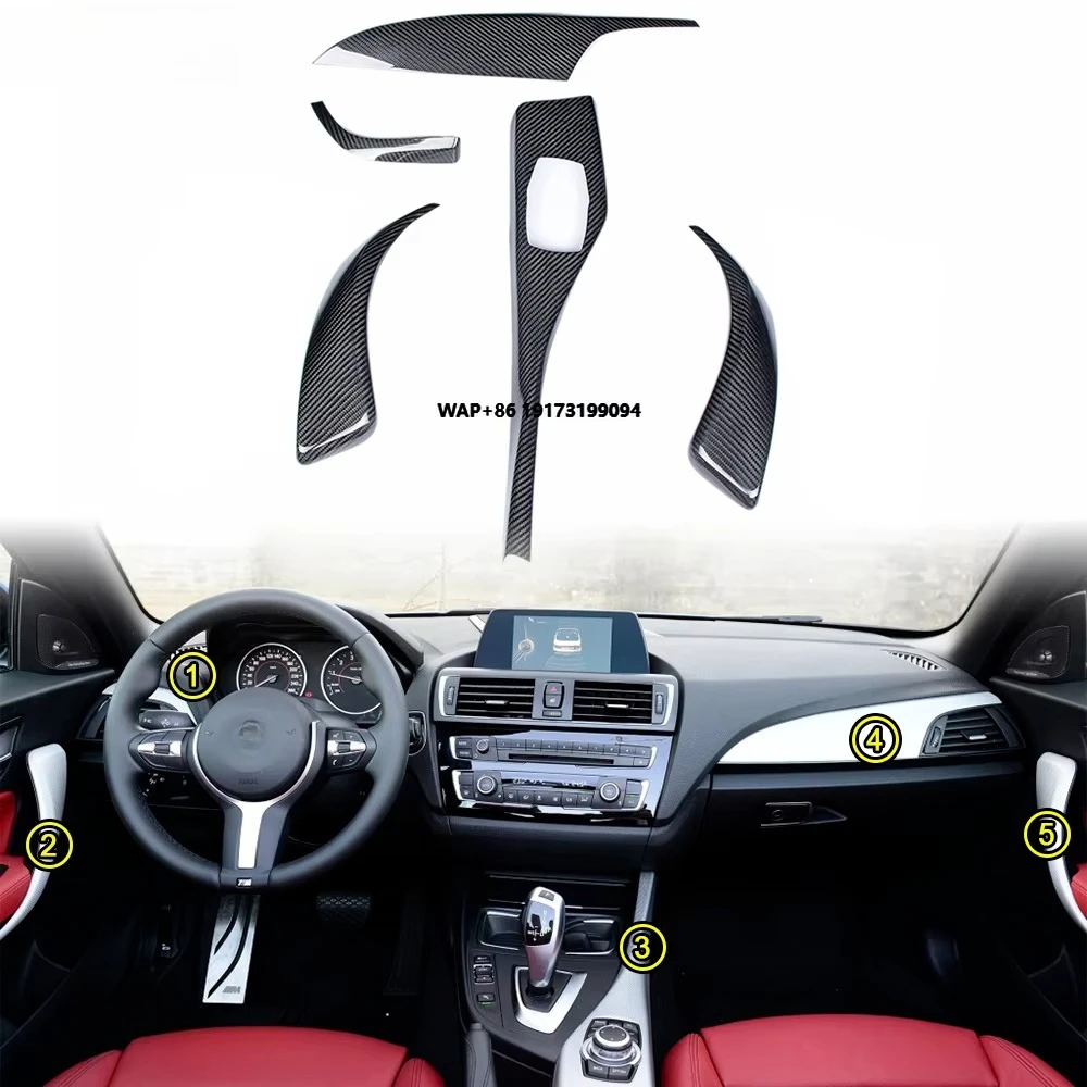 

Лидер продаж, внутренняя крышка из углеродного волокна, накладка для B-mw F21 F22 F87 M2 118i 120i M235i M240i, настоящее углеродное волокно