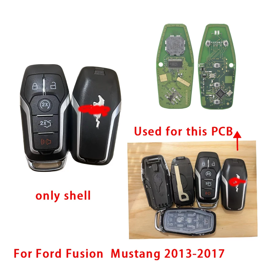 

Car Remote Key For Mustang 2013-2017 M3N-A2C31243300 key shell