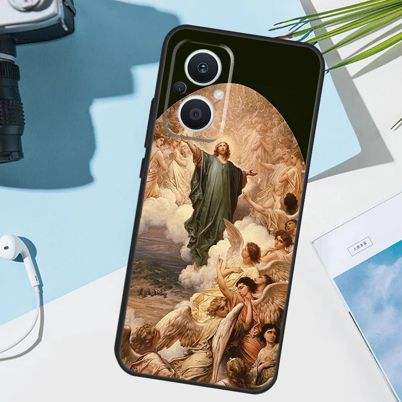 غطاء يسوع ديني مسيحي جديد لهاتف OPPO رينو 12 F 13F 14F 11F 10 11 13 14 Pro 7 8 Lite OPPO Find X9 X5 X6 X8 Pro #3