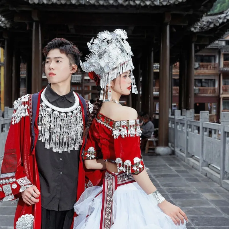National dress female couple set men's travel photography clothing new