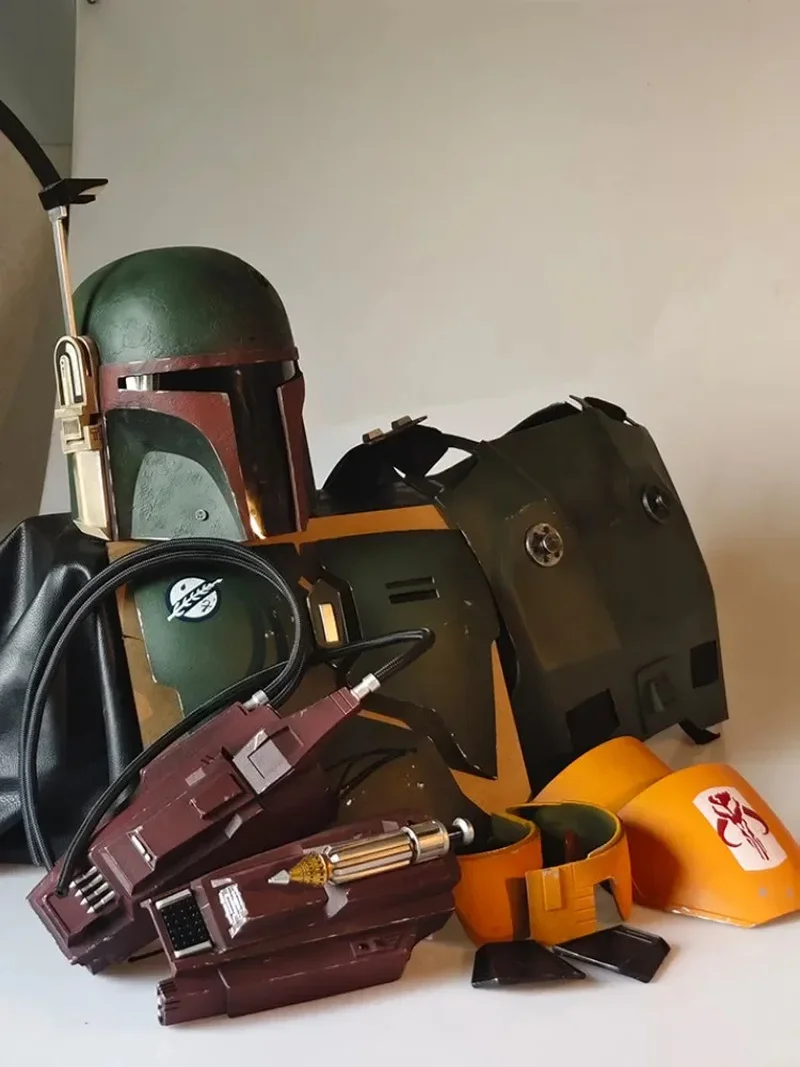 Starwars der Manda lorian 1:1 Helm Boba-fett Mensch tragbare echte Person Cosplay Requisiten Anime Festival coole Kinder Sammlerstück