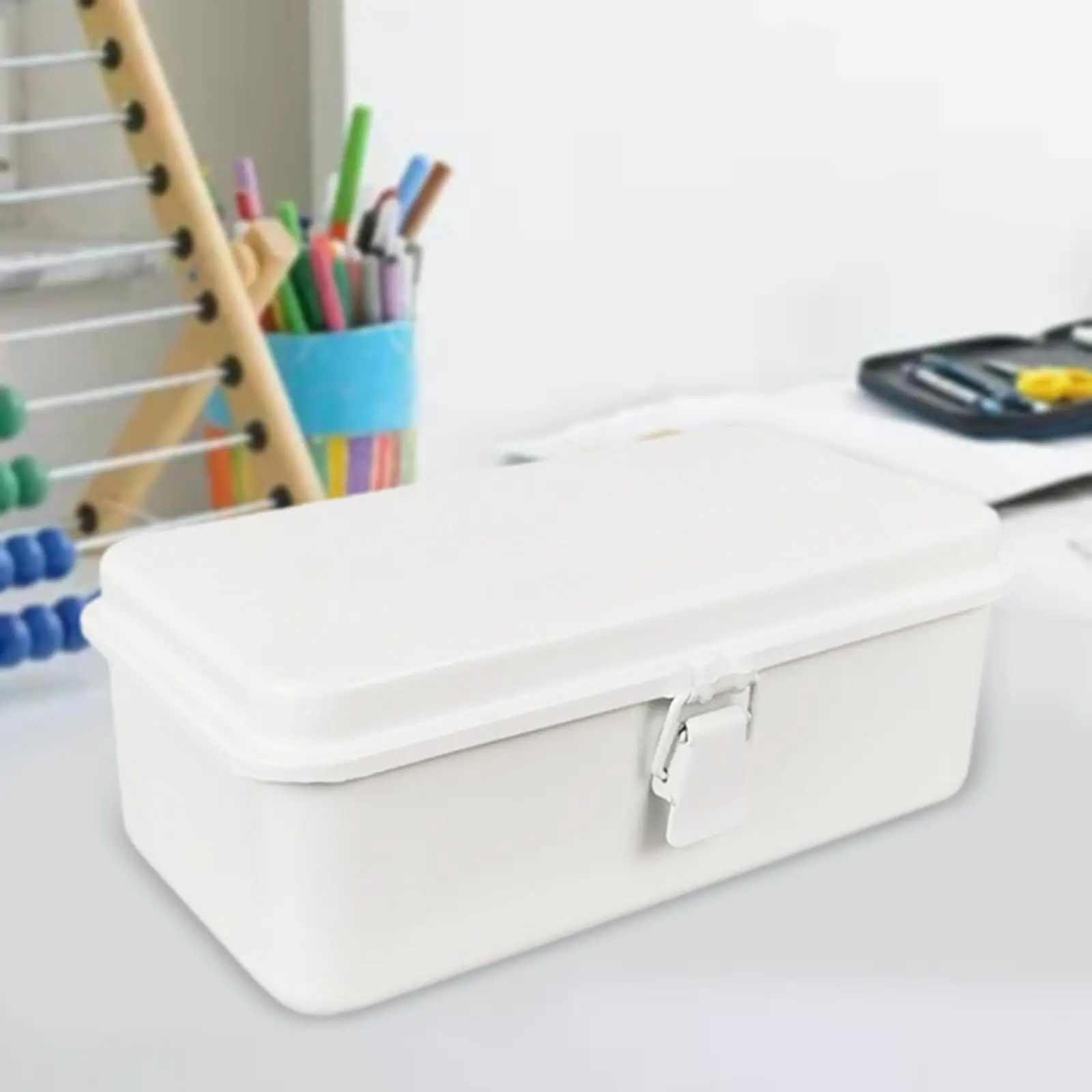 Metal Storage Box Storage Container Portable Desktop Blank Bin Case for Art Craft Supply Stamp Mechanics Tools Key Stationery