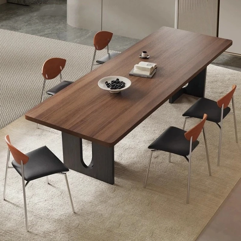 

White Rectangle Dining Table Vintage Home Waterproof Luxury Dining Table Kitchen Mesa De Centro De Sala Living Room Furniture