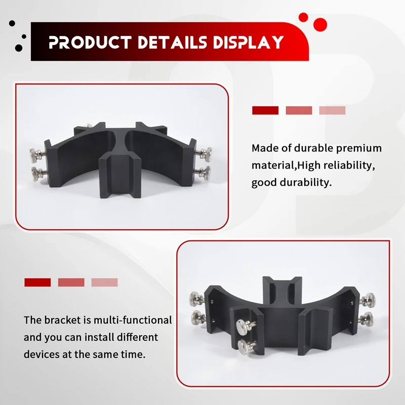 

For Starpal Finderscope Bracket Dual Finder Scope Mounting Bracket For Astronomical Telescope Finderscope Bracket