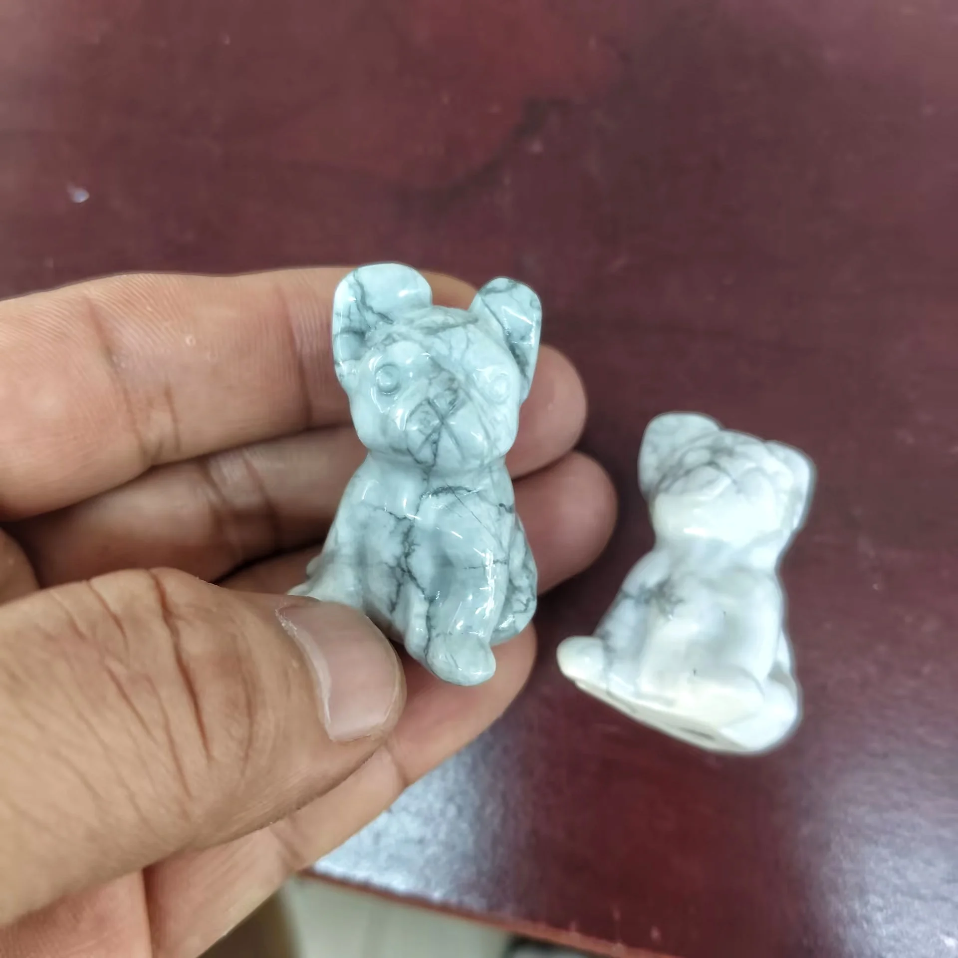 2PCS DOG DISPLAY ITEMS 40X2MM NATURAL SEMI PRECIOUS STONE DIY JEWELRY ACCESSORIES BEST COLLECTIONS
